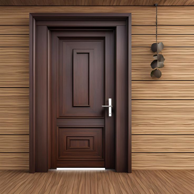 Premium Brown Steel Door